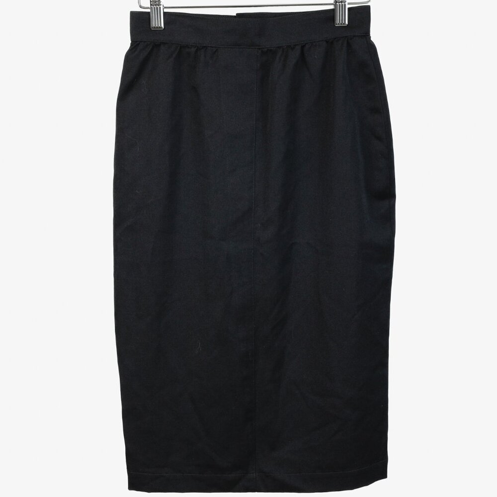 Thierry Mugler Vintage Black Wool Pencil Skirt